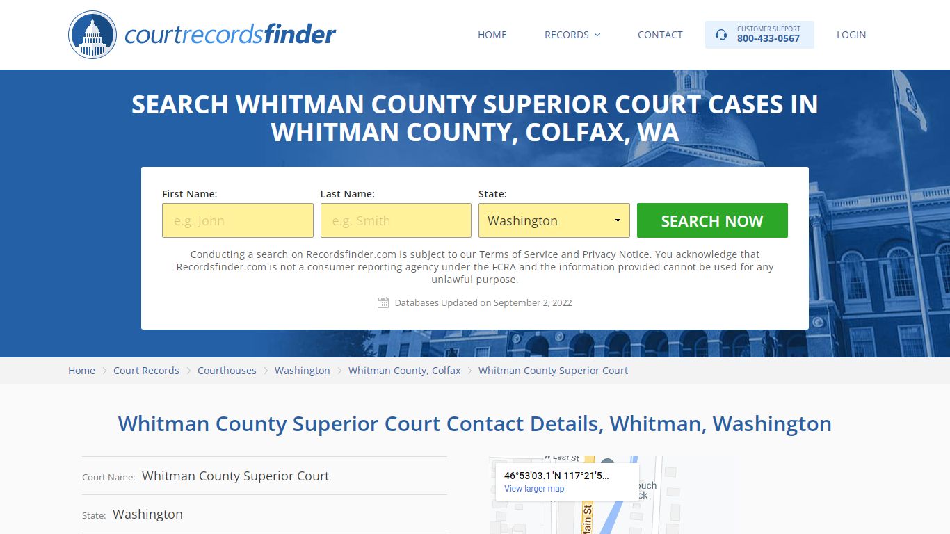 Whitman County Superior Court Case Search - RecordsFinder